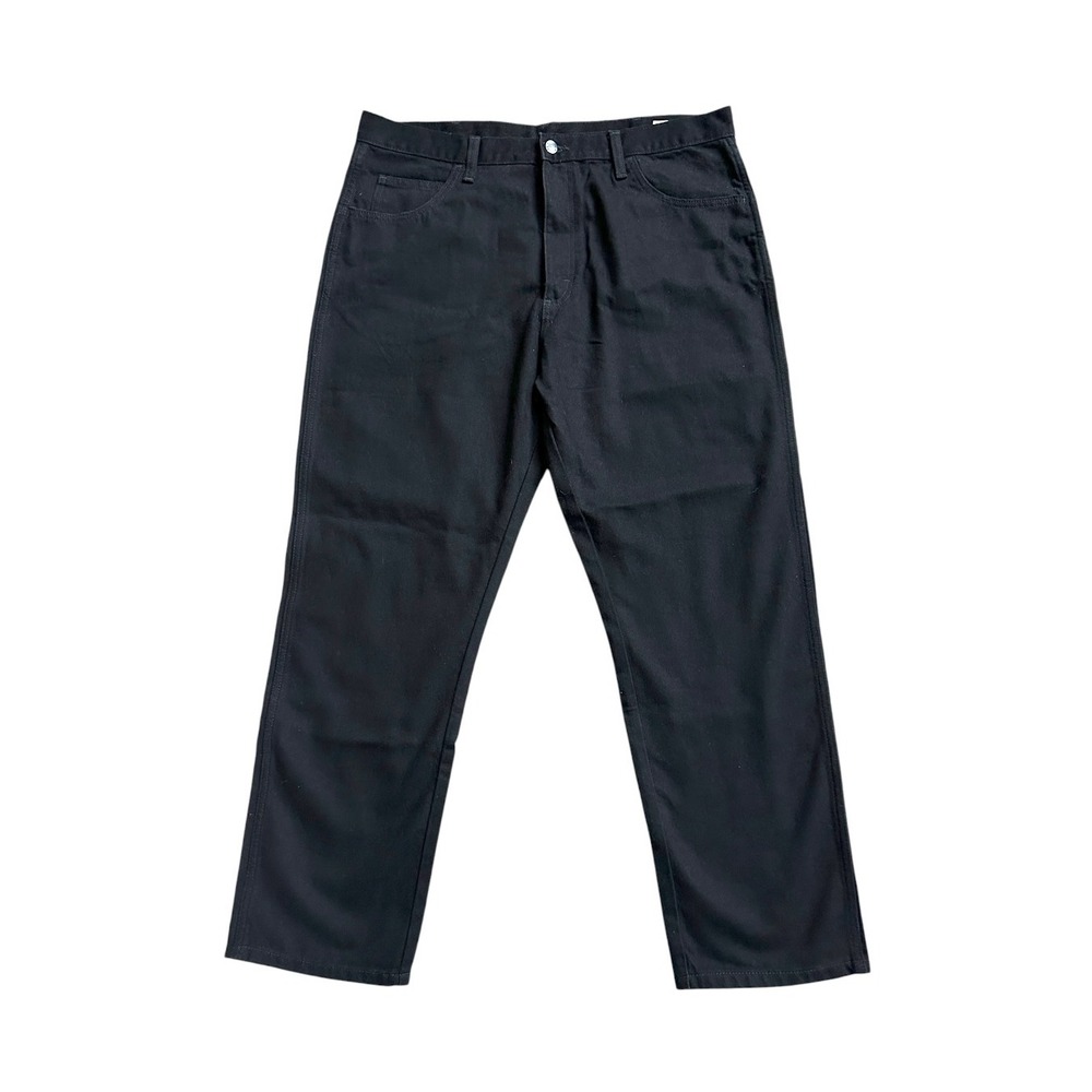 Rustler Relaxed Fit Straight Leg Jeans 38x30 Black Denim Workwear Gorpcore